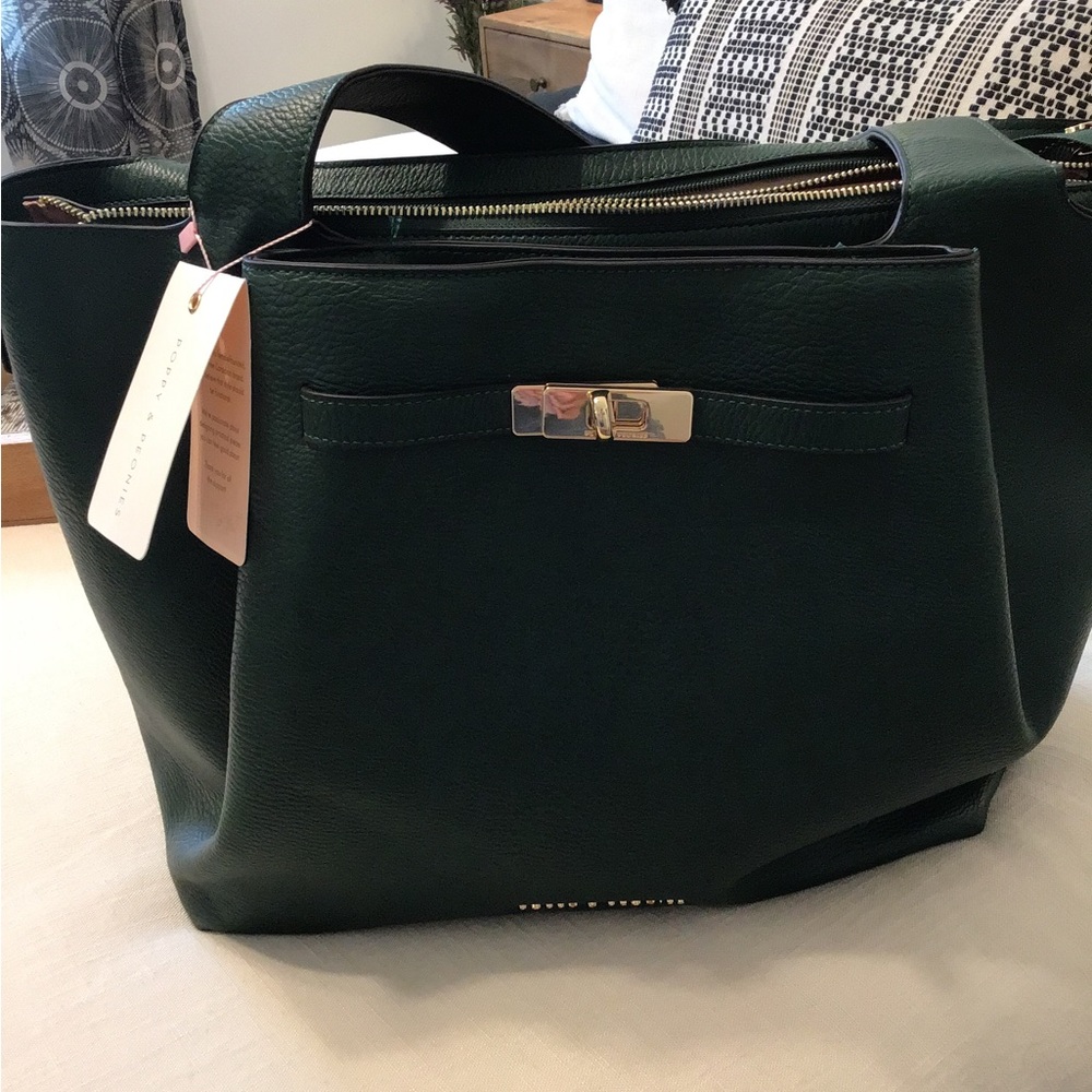 NEW Poppy & Peonies Anniversary Bag - Heritage Green - Picture 5 of 6